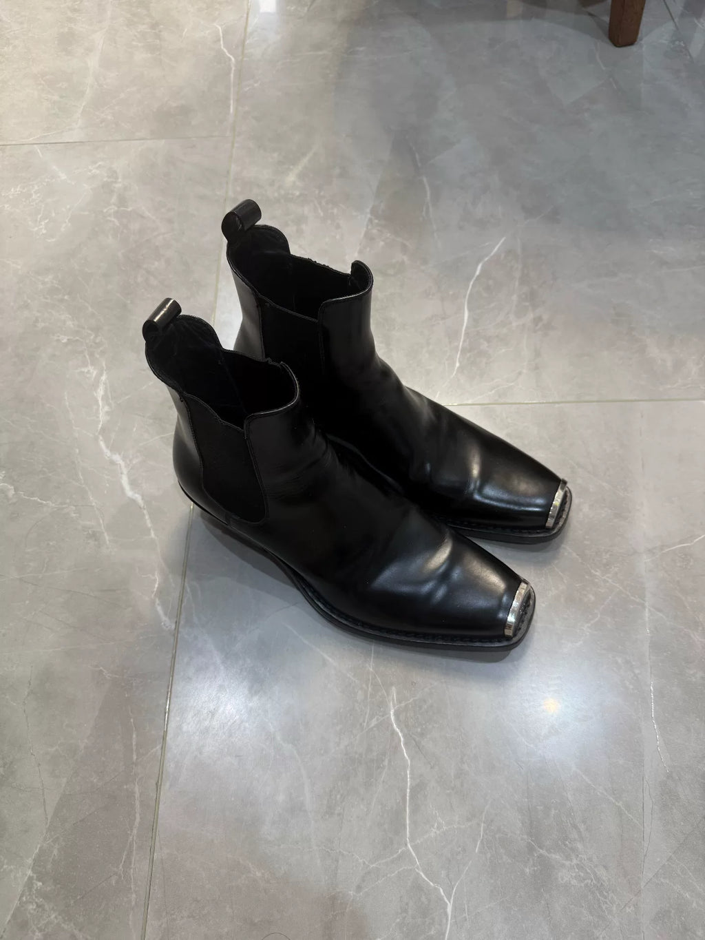 Raf Simons SS06 Patent Leather Chelsea Boots