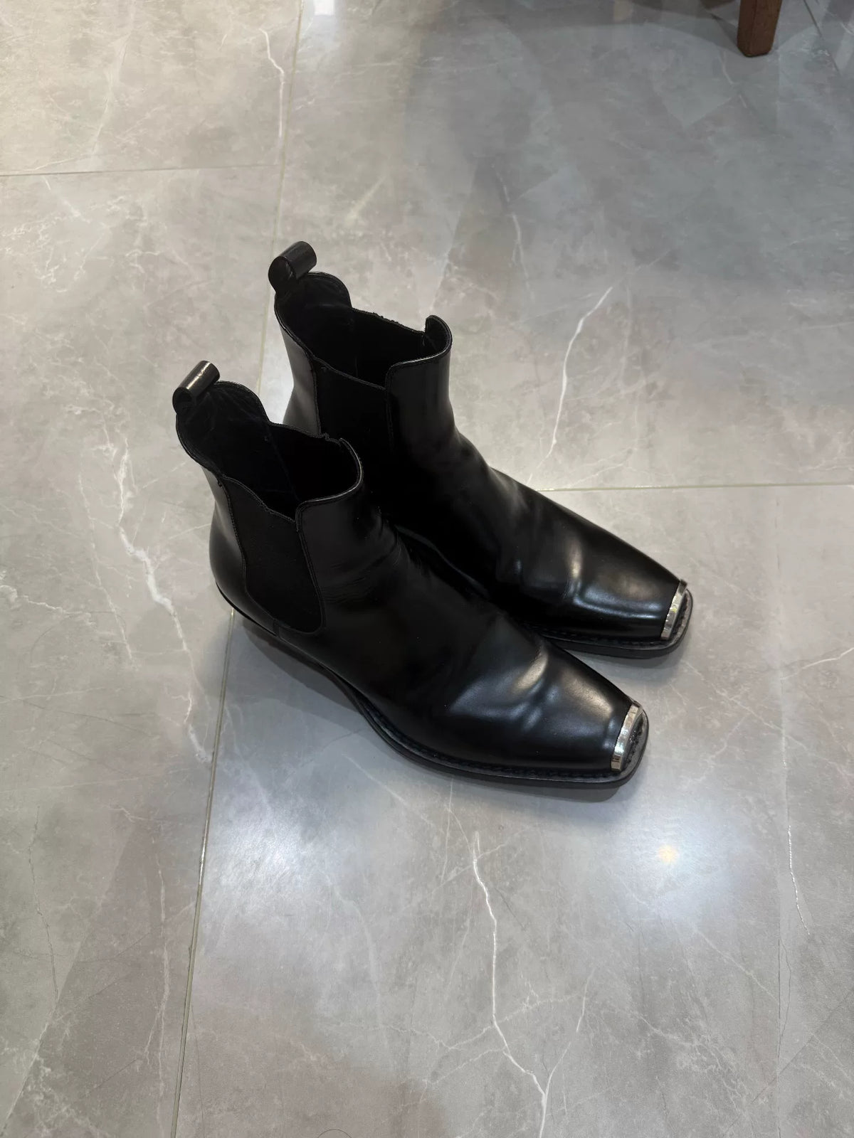 Raf Simons SS06 Patent Leather Chelsea Boots