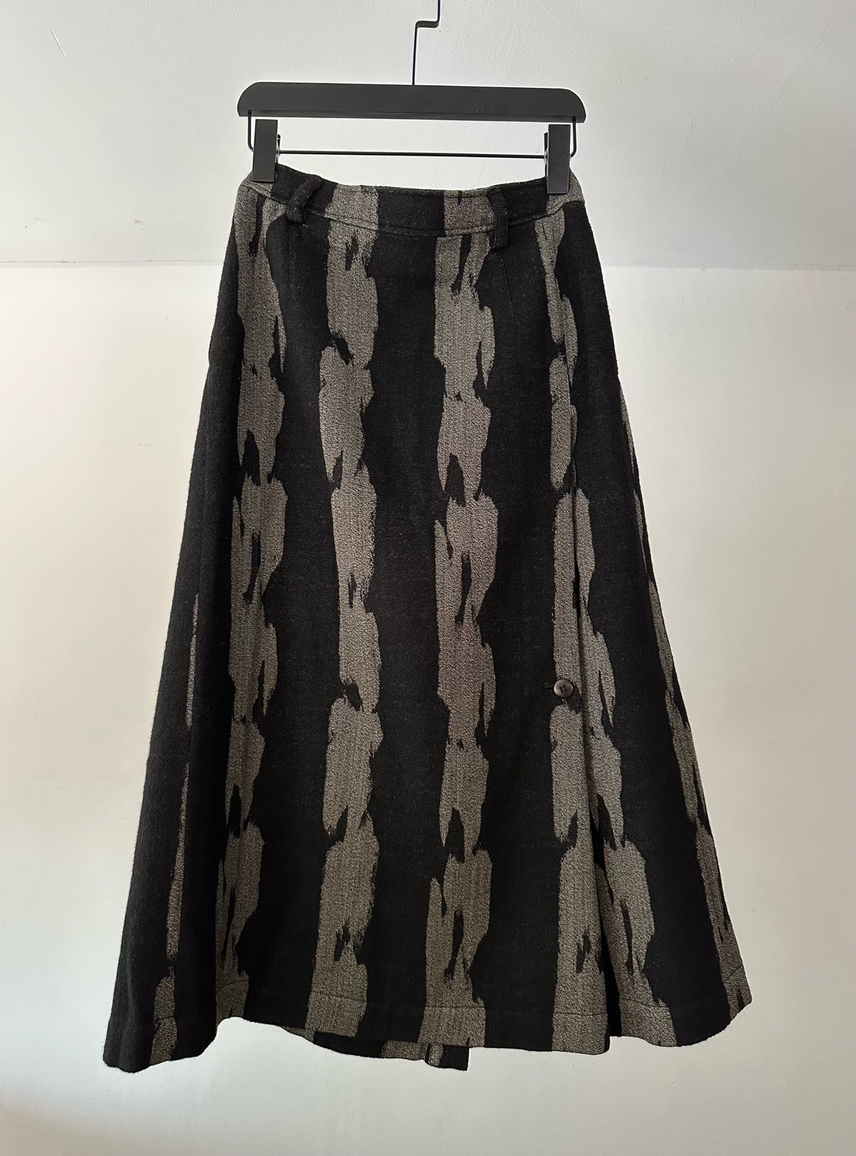 Issey Miyake Midi Wool Skirt