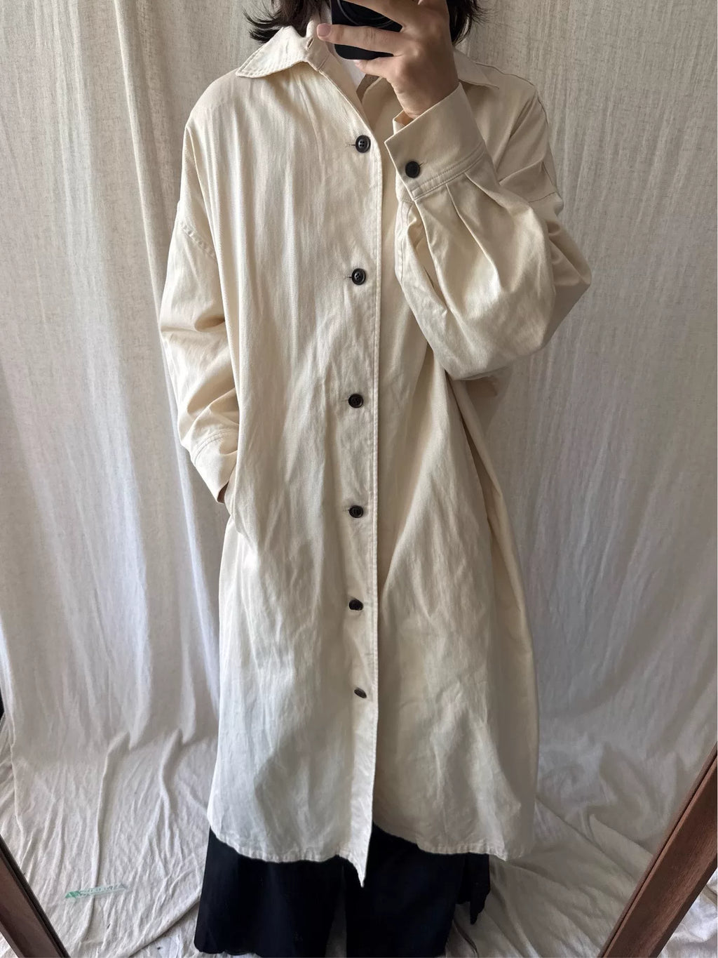 Yohjiyamamoto Y's Yohji Yohji Yamamoto Yamamoto Turtleneck Cotton Coat