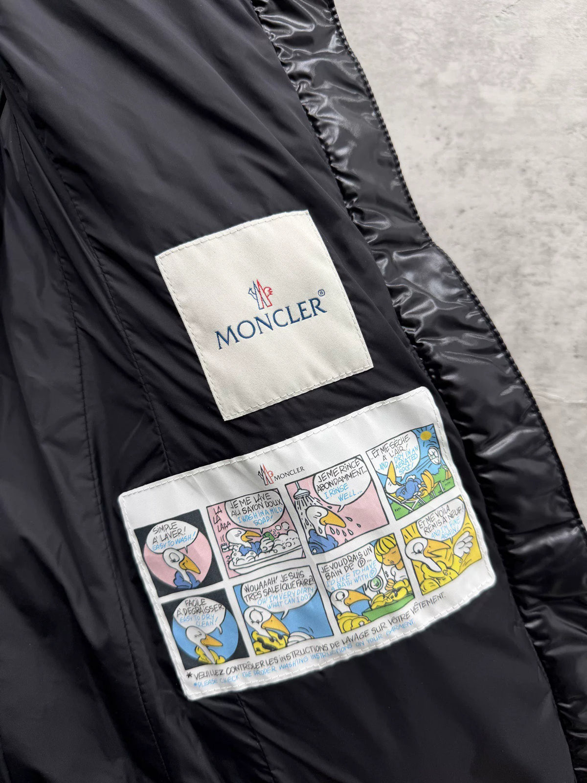 Moncler Belloy Glossy Fur-Collar Down Coat