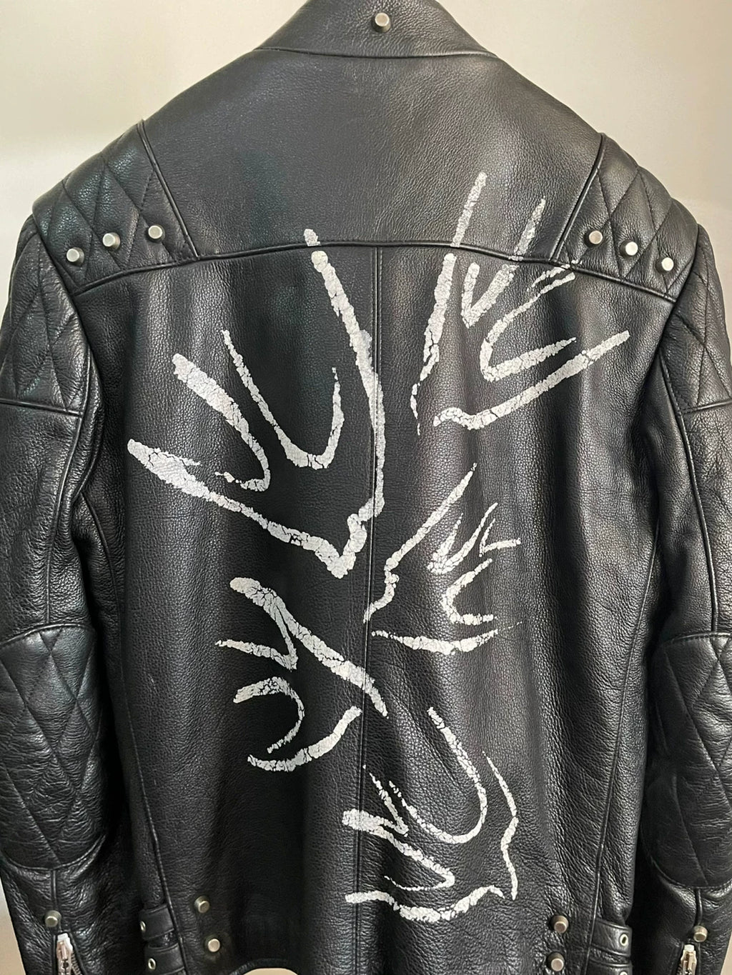 Alexander McQueen Swallow Leather Jacket