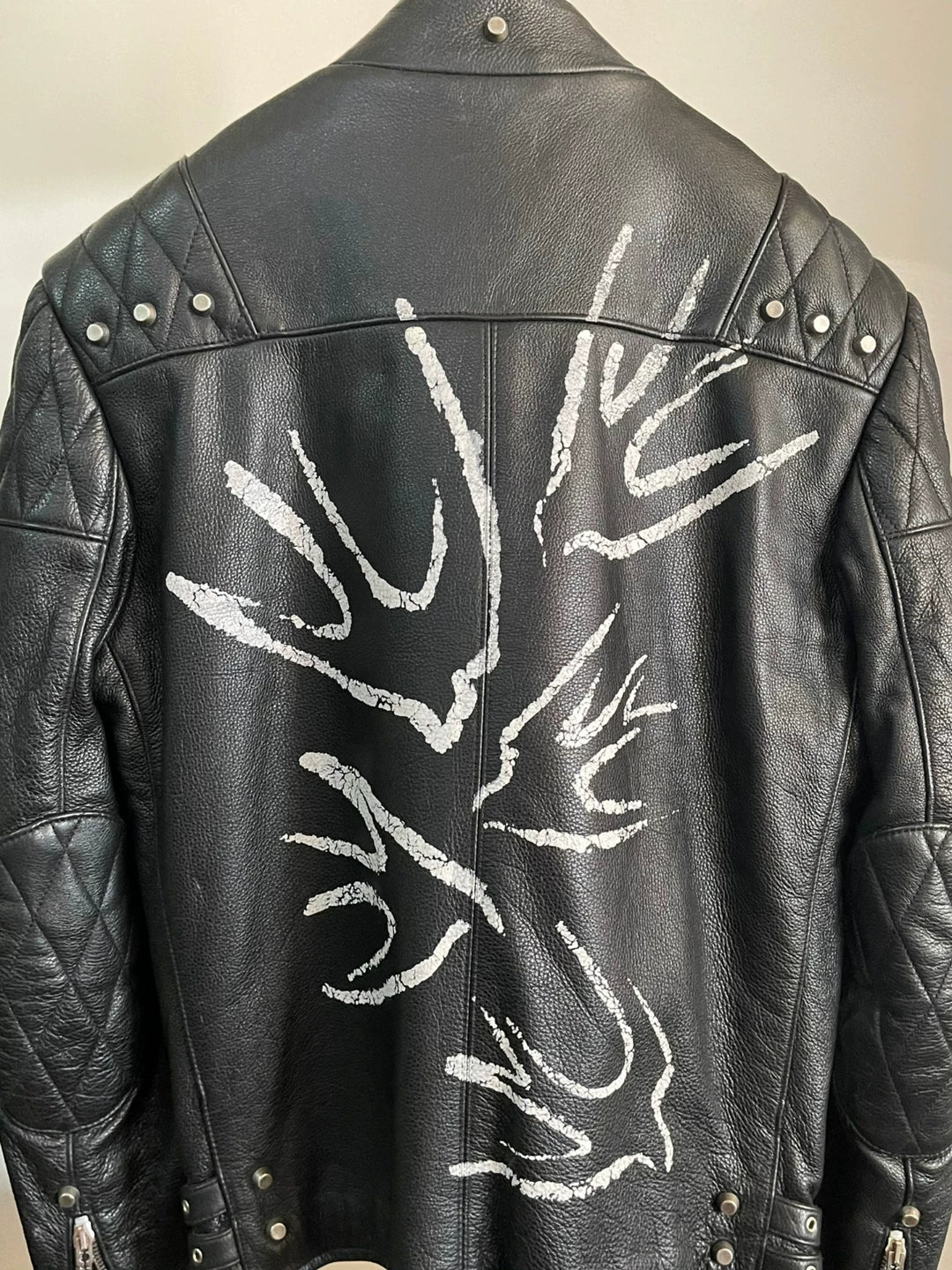 Alexander McQueen Swallow Leather Jacket