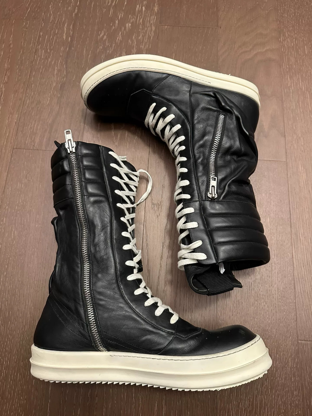 Rick Owens Cargo basket Knight boots