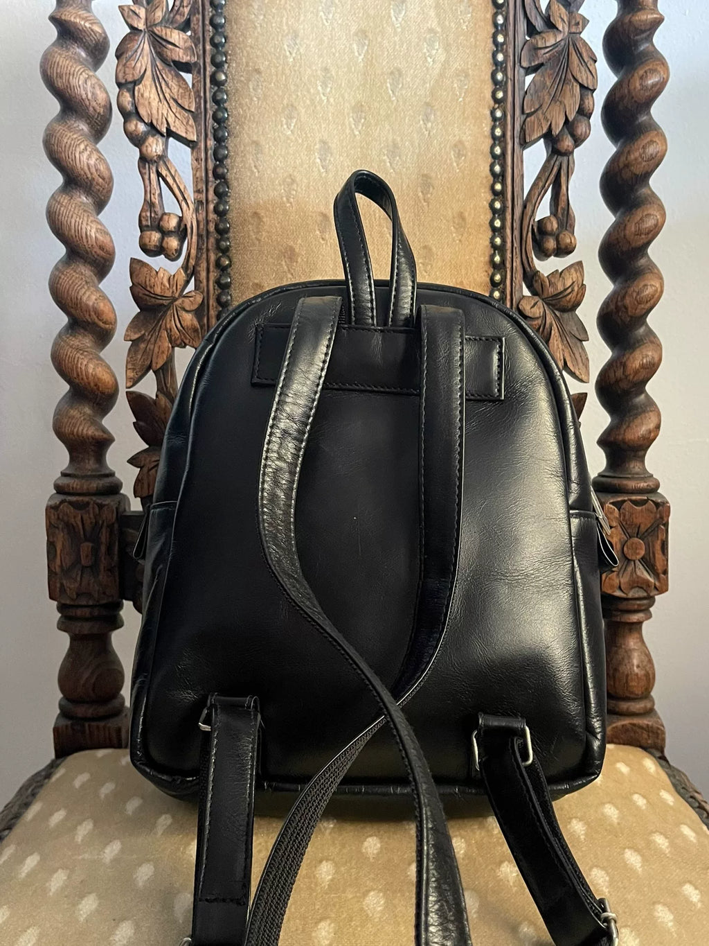 Jean Paul GAULTIER Ball Logo Leather Backpack