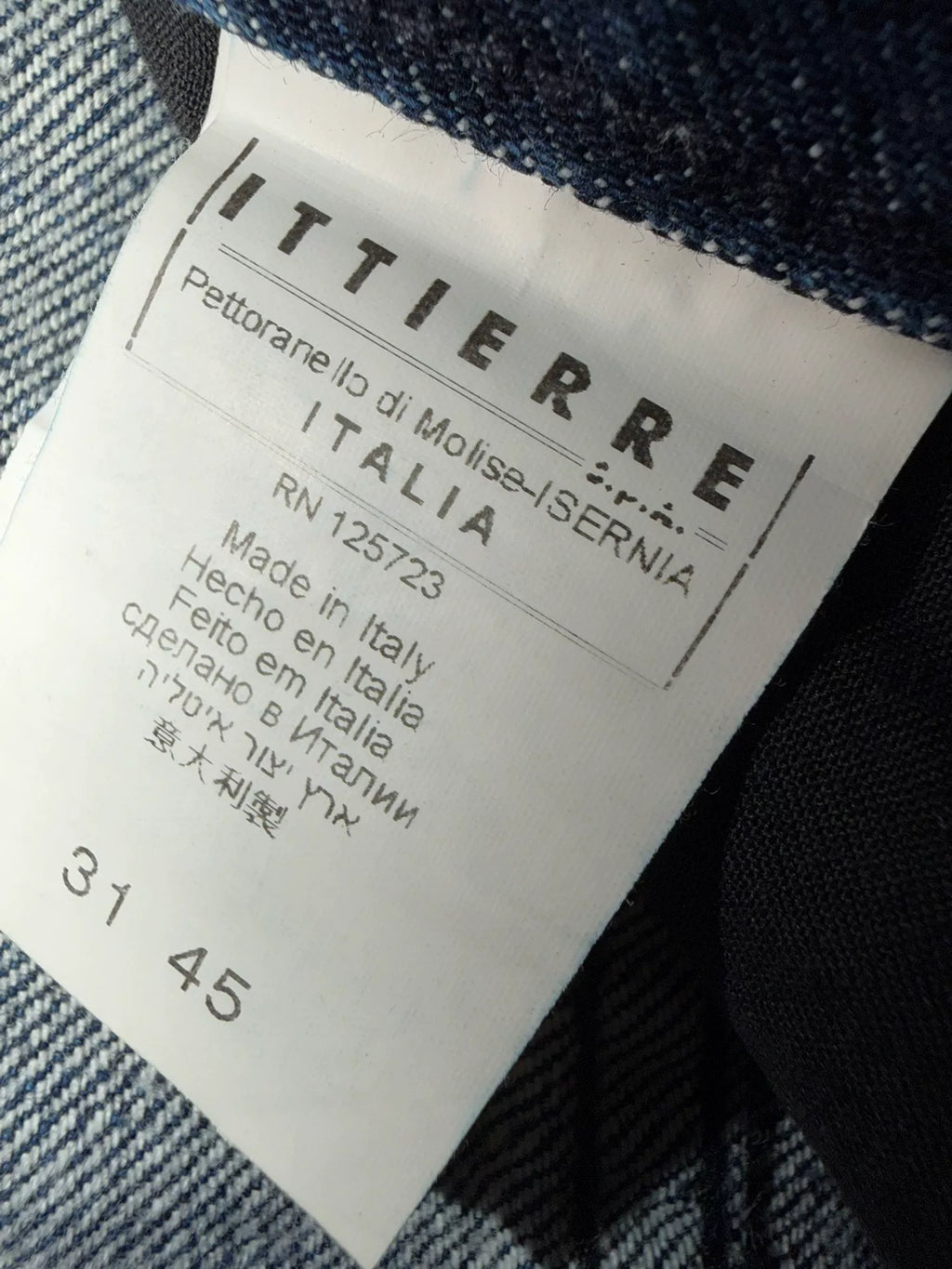 Pierre Balmain 12ss blue distressed denim jeans