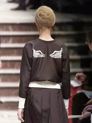 Yohji Yamamoto 02AW White Zip Up Sweater
