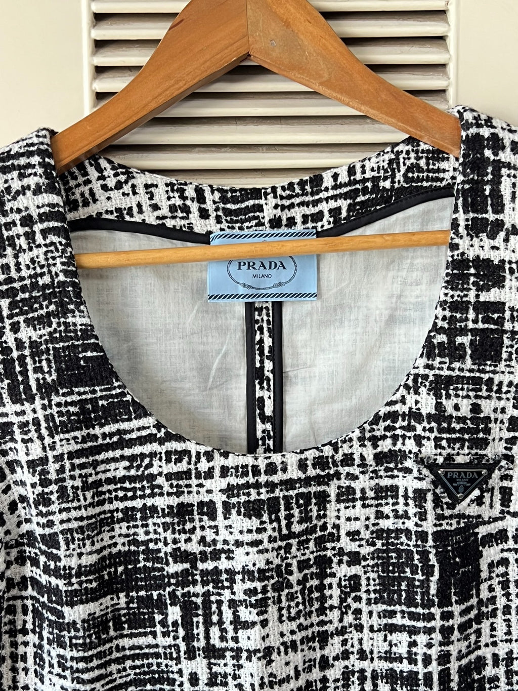 Prada Triangle Logo Dress
