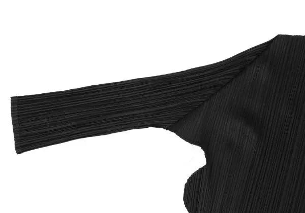 Issey Miyake Vintage Black Kelp Pleated Top