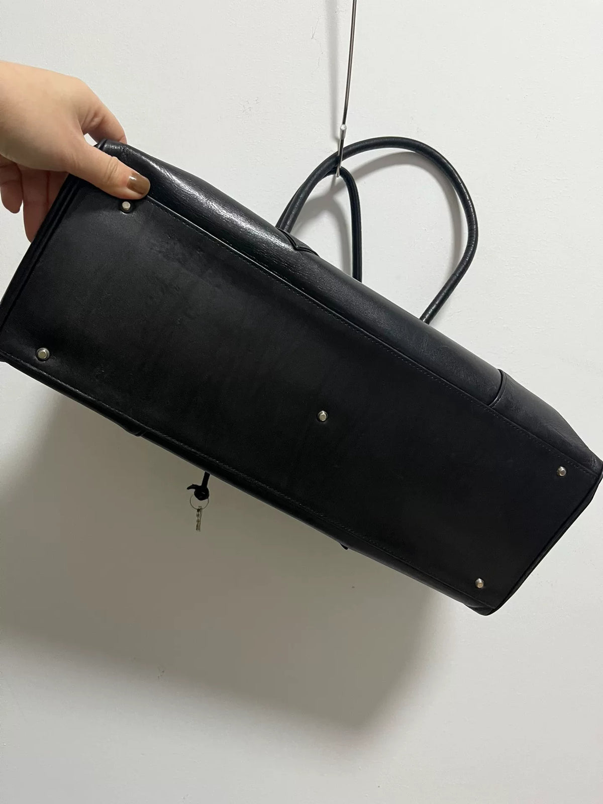 Vivienne Westwood "Queen" Platinum Bag Handbag Black