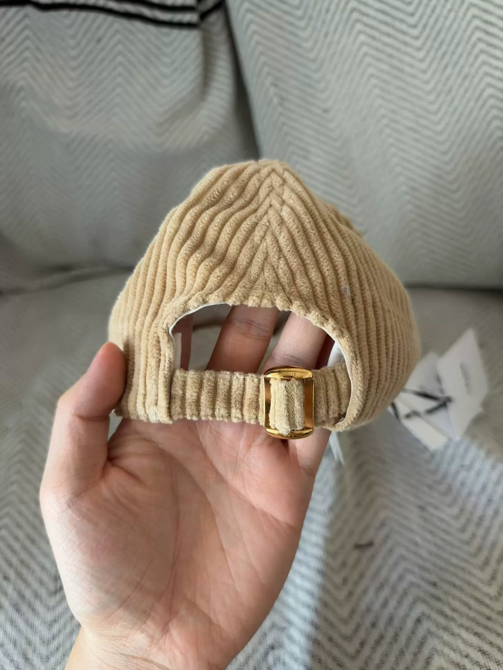 Celine Corduroy Baseball Cap
