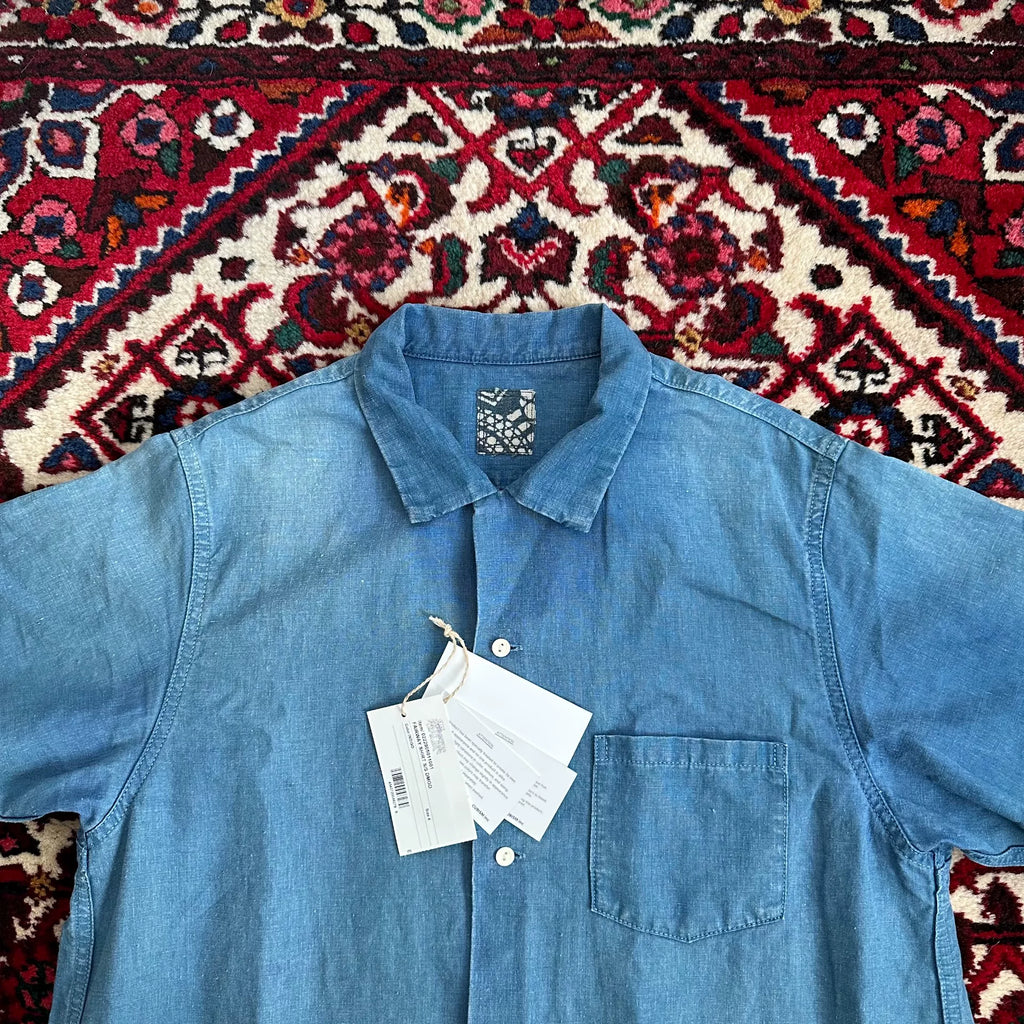 Visvim 22SS I.C.T FAIRWAY S/S DMGD Indigo Dyed Shirt