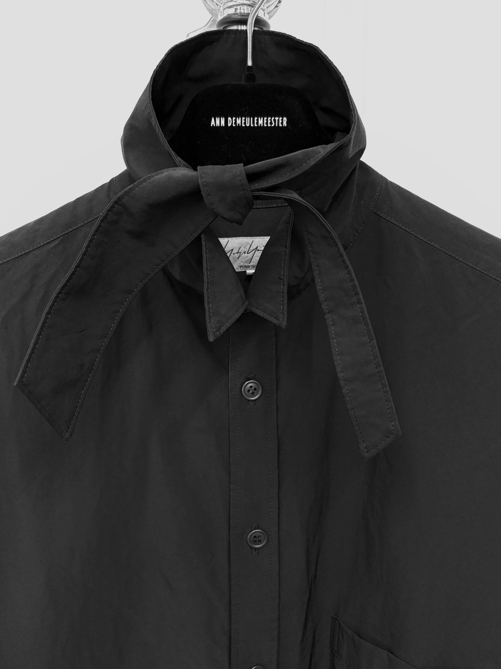 Yohji Yamamoto FW17 Runway Bow-Tie Shirt