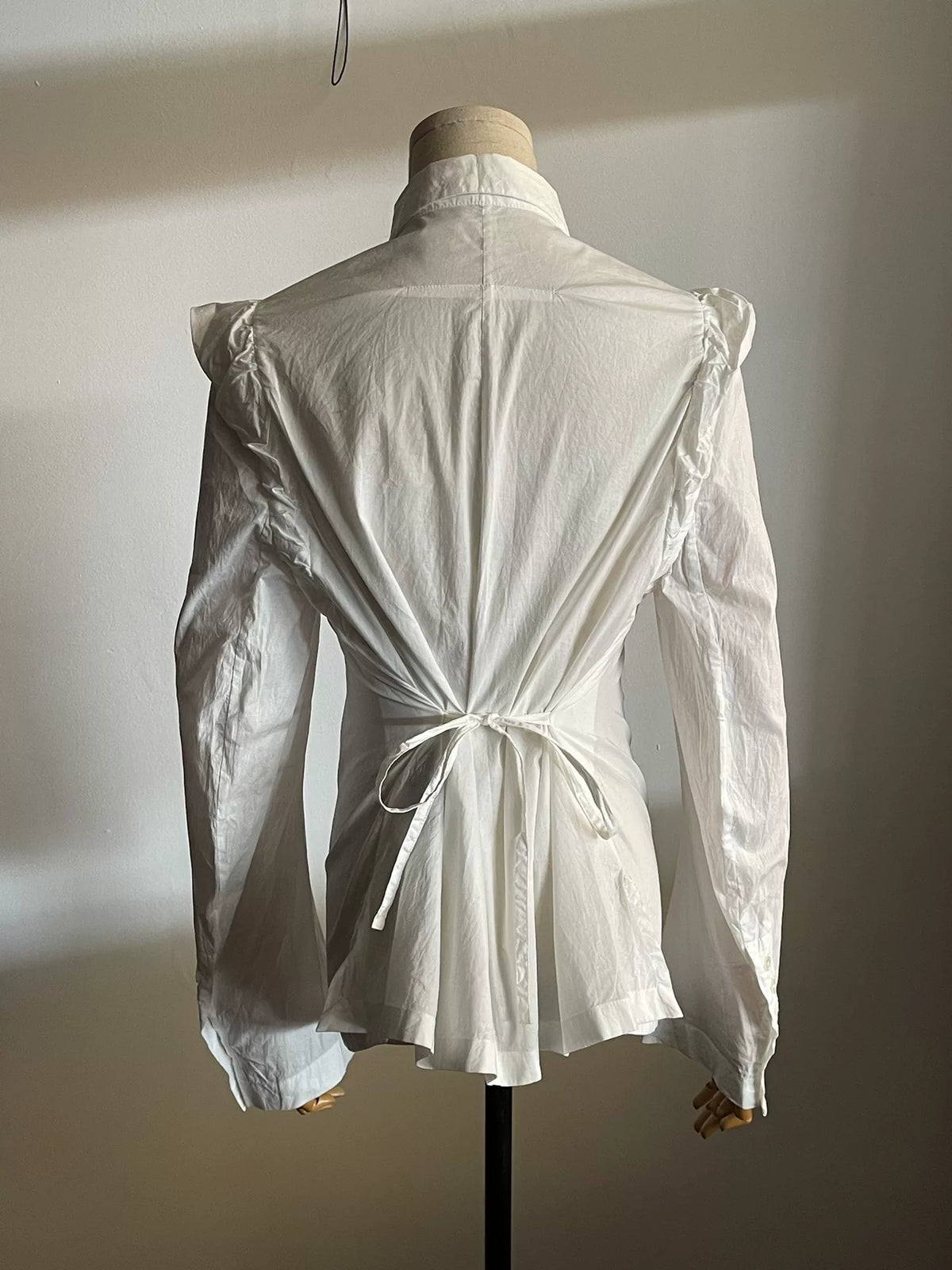 Ann Demeulemeester Back-Tie Cotton Shirt