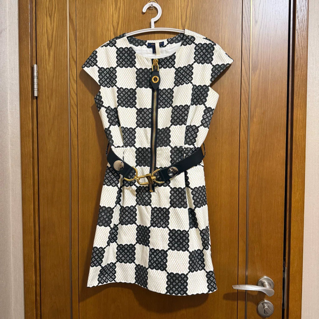 Louis Vuitton Plaid Print Dress