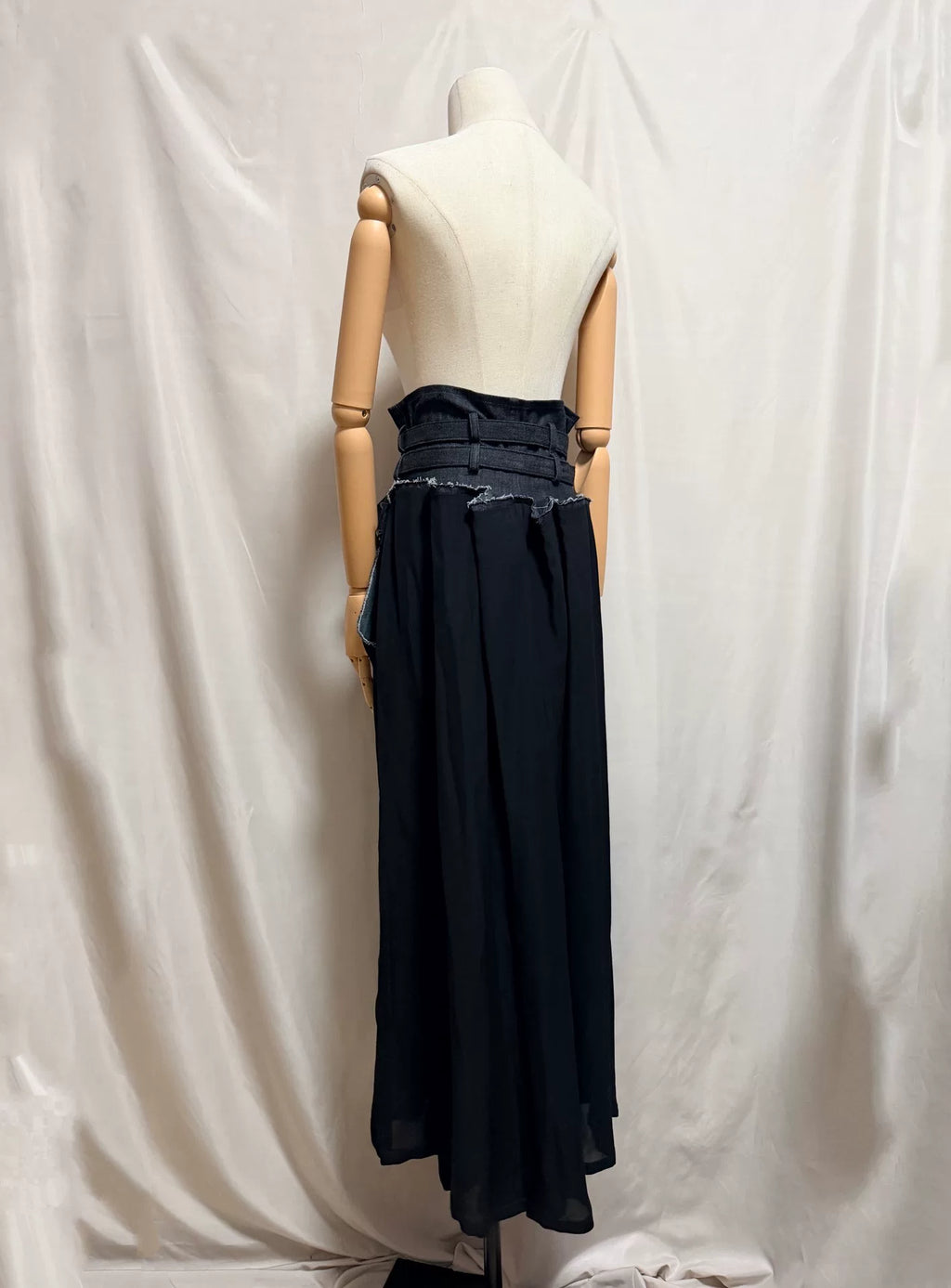 Yohji Yamamoto AW22 Denim Patchwork Skirt