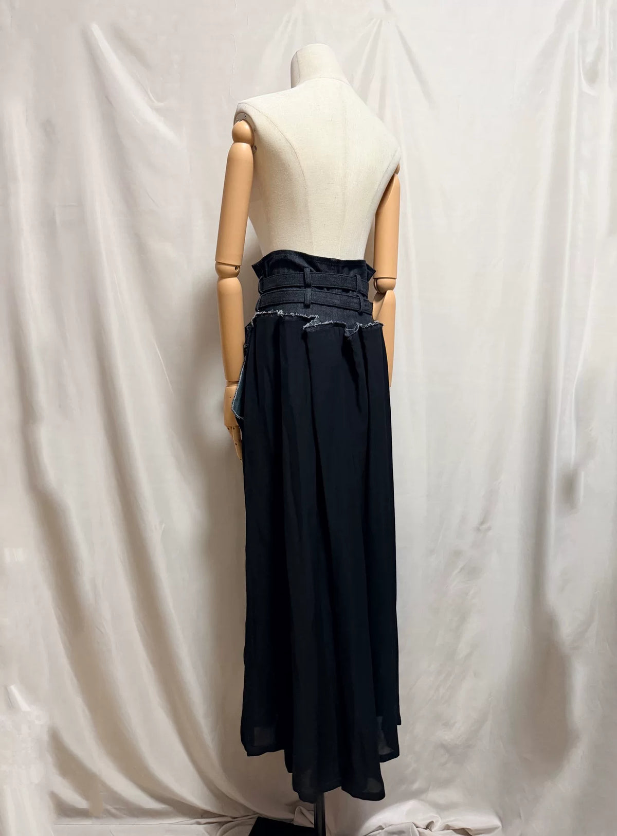 Yohji Yamamoto AW22 Denim Patchwork Skirt