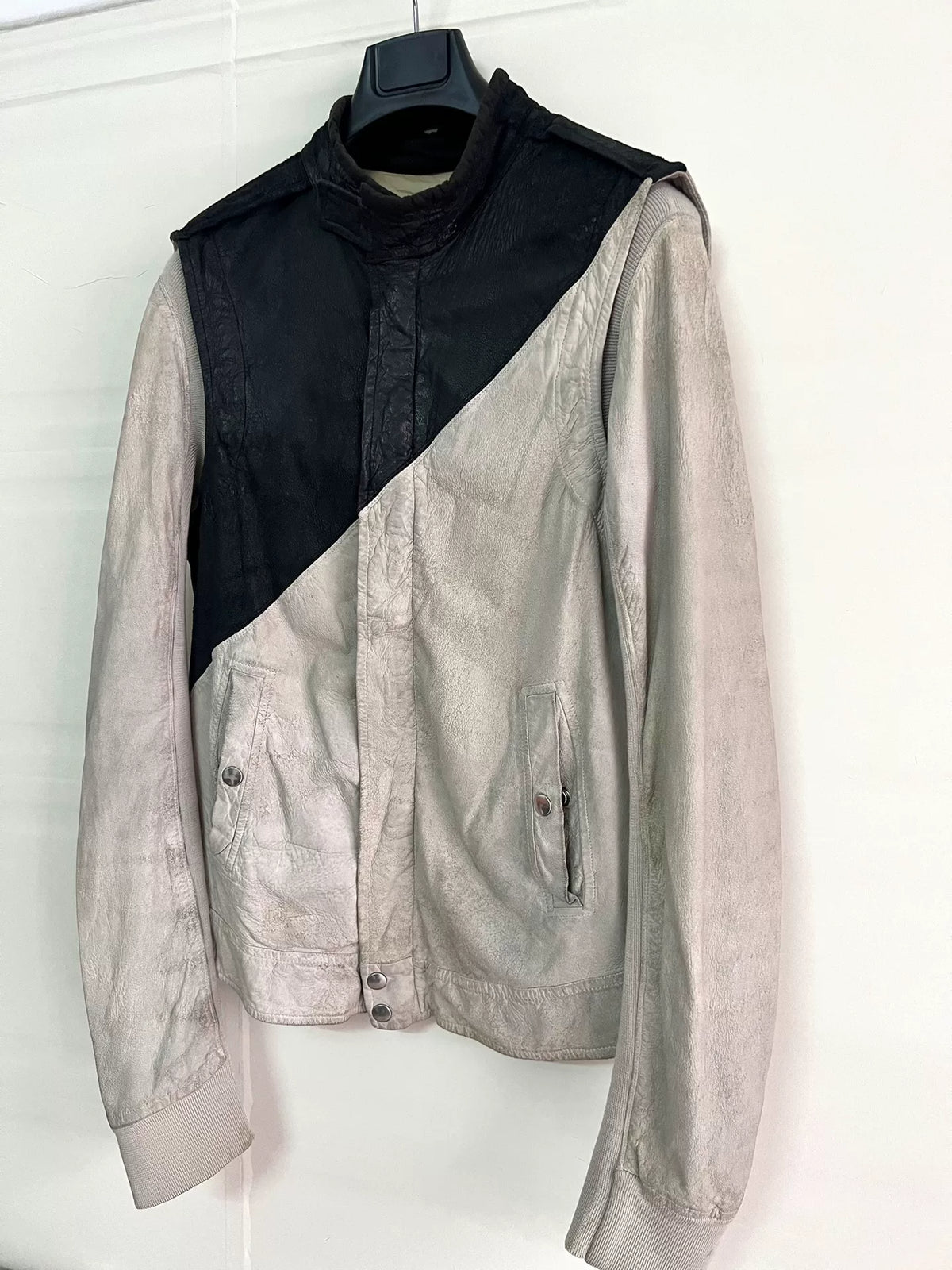 Rick Owens racing leather jacket