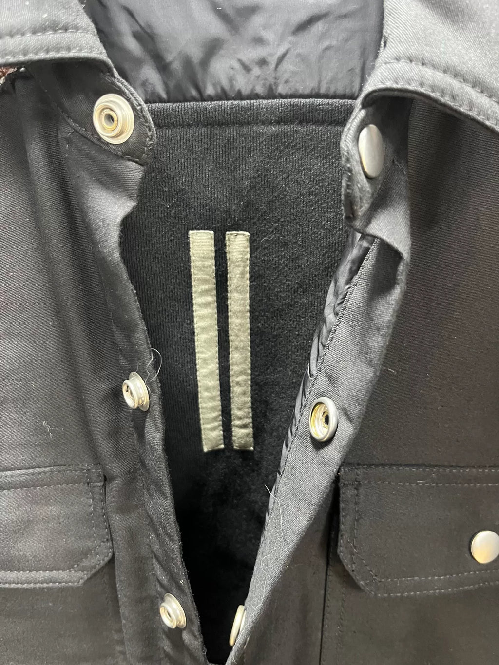 Rick Owens Buffalo Leather Patchwork Jacket
