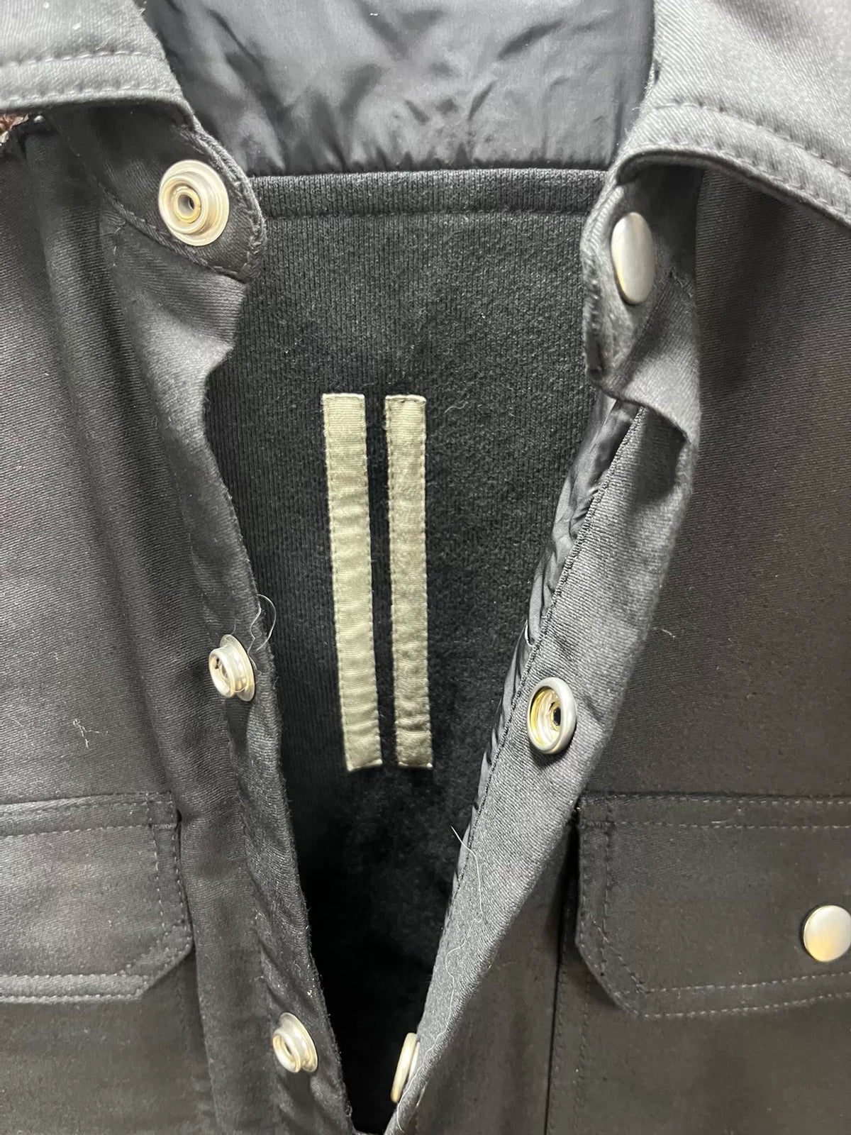 Rick Owens Buffalo Leather Patchwork Jacket