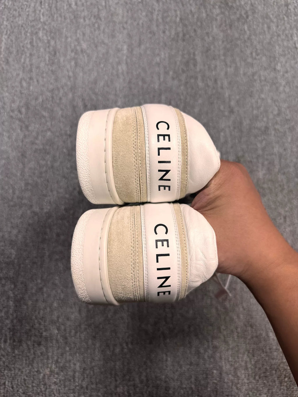 Celine Off-White Leather Trainer