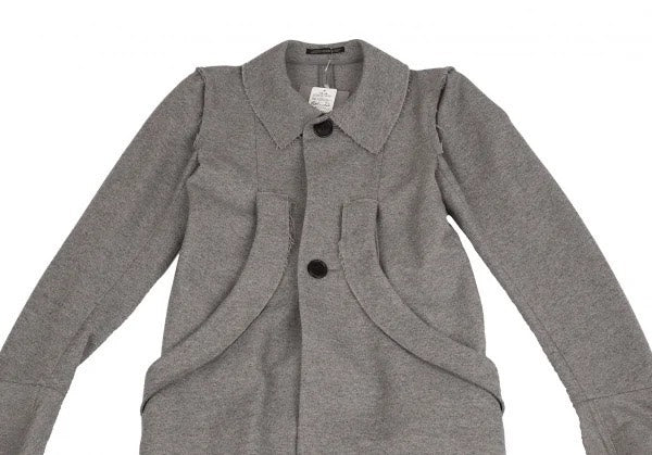 Yohji Yamamoto AW10 Grey Cashmere Blend Deconstructed Coat
