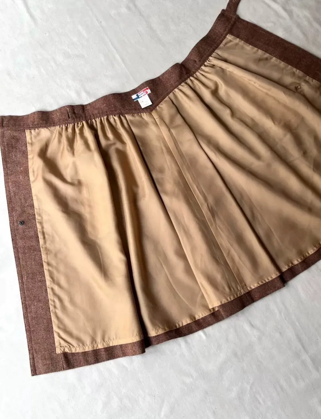 Issey Miyake 1970s Wool Tweed Wrap Skirt