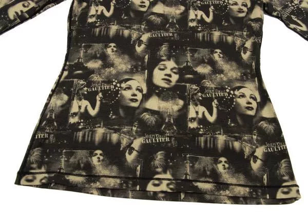 Jean Paul Gaultier Vintage Dark Portrait Top