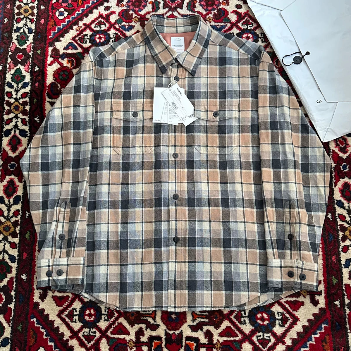 Visvim 25ss LUMBER CHECK L/S (W/L) Plaid Shirt