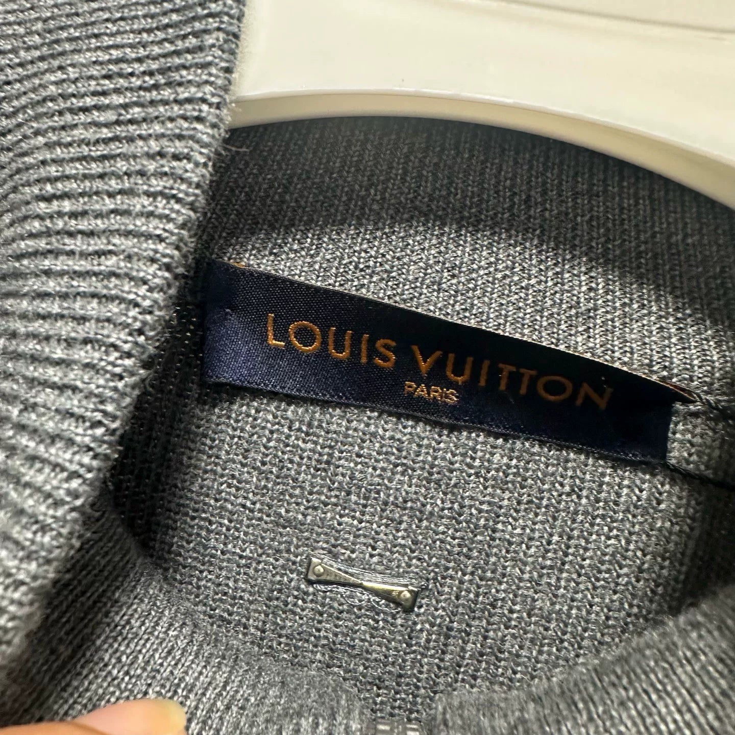 Louis Vuitton Embroidered Logo Zip Sweater