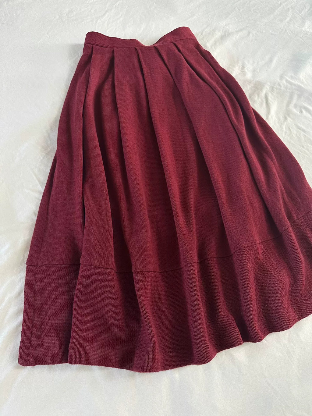 Comme Des Garcons 1996 Midi Wool Skirt