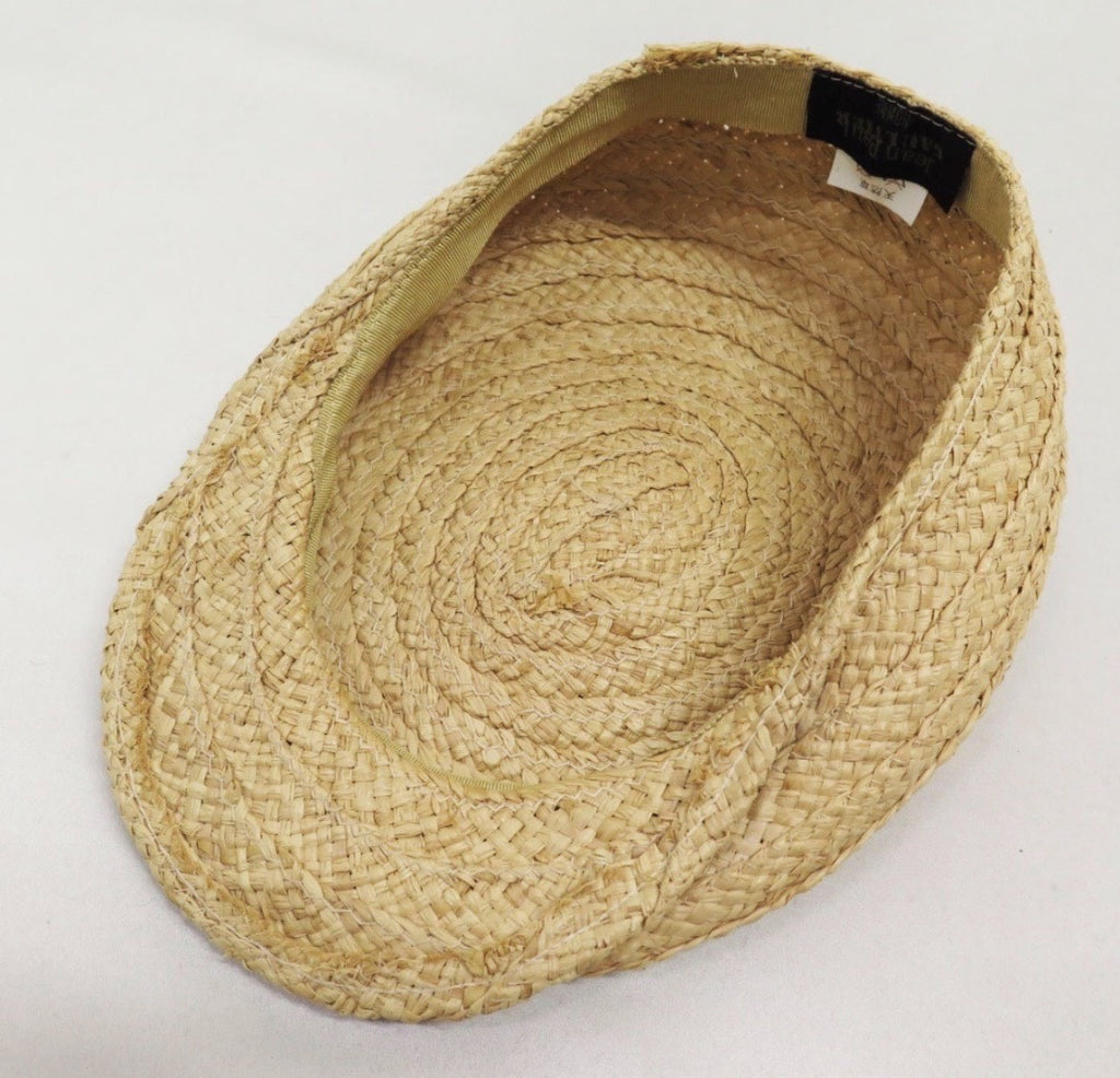 Jean Paul Gaultier 1980s Spiral Woven Natural Straw Hat