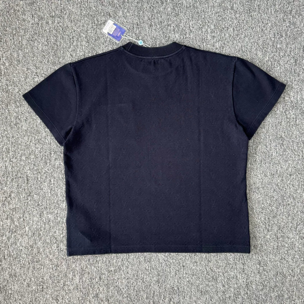Louis Vuitton LV pocket back tonal monogram all-over print short-sleeve T-shirt