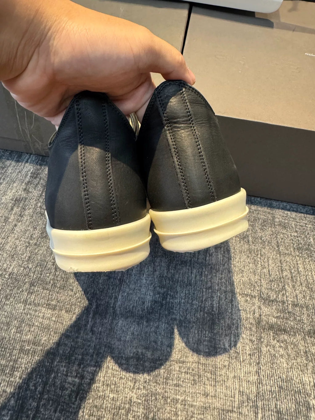 rick owens new mainline low-top oversized Converse shoes