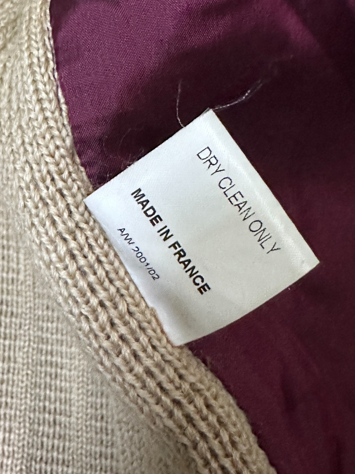 Lemaire Knit Panel 01AW Jacket