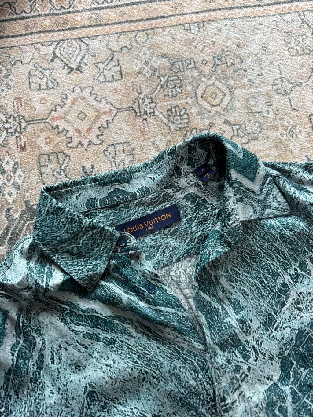 Louis Vuitton FW21 Marble Print Shirt