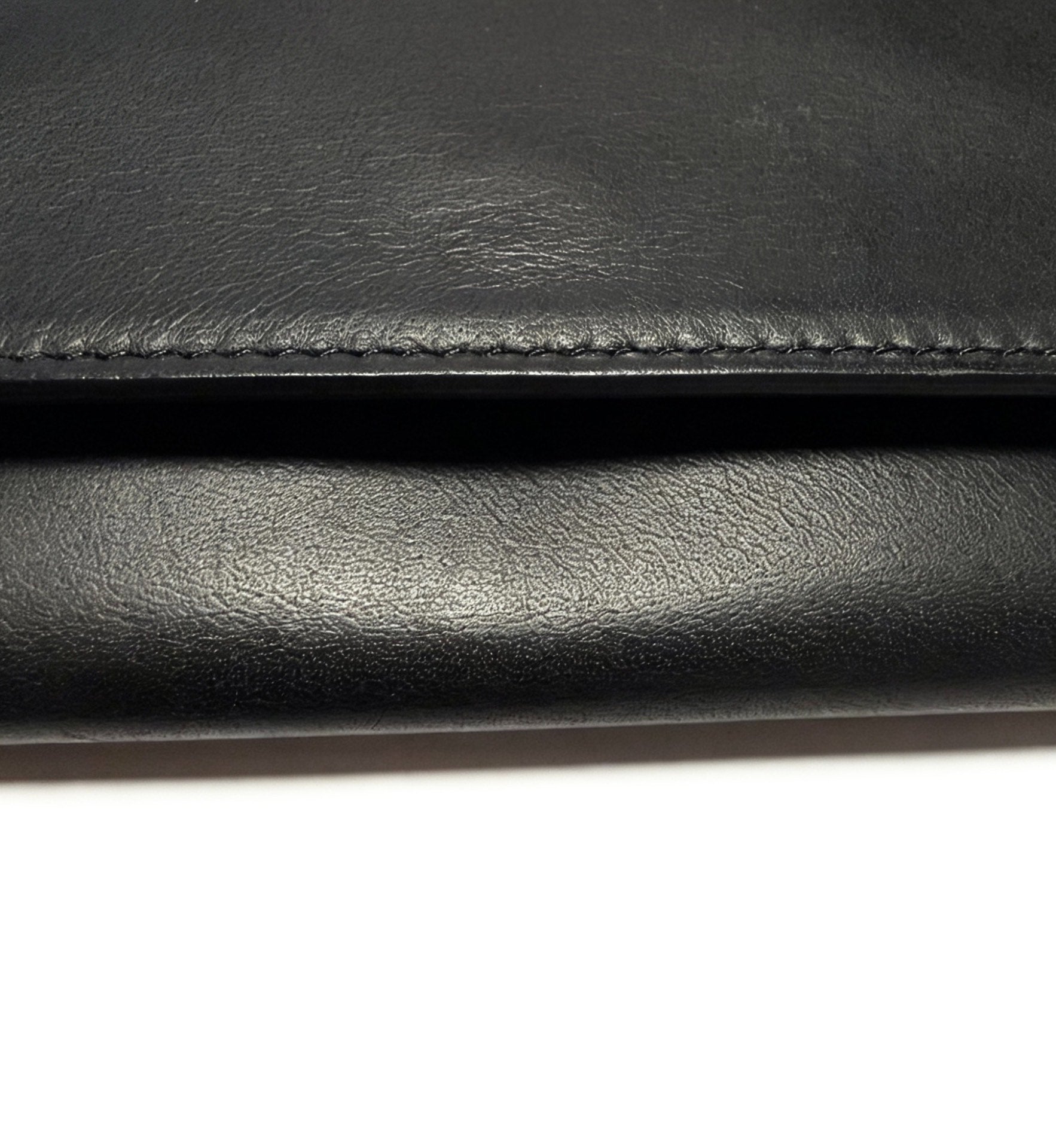 Maison Martin Margiela Silver Metallic Leather Wallet