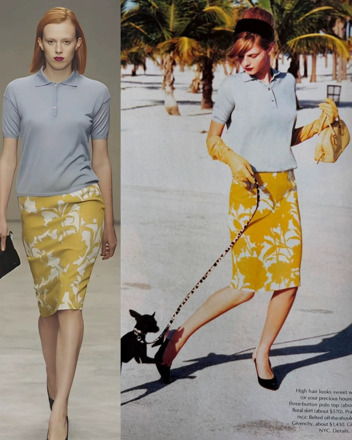 Prada Midi Silk Skirt