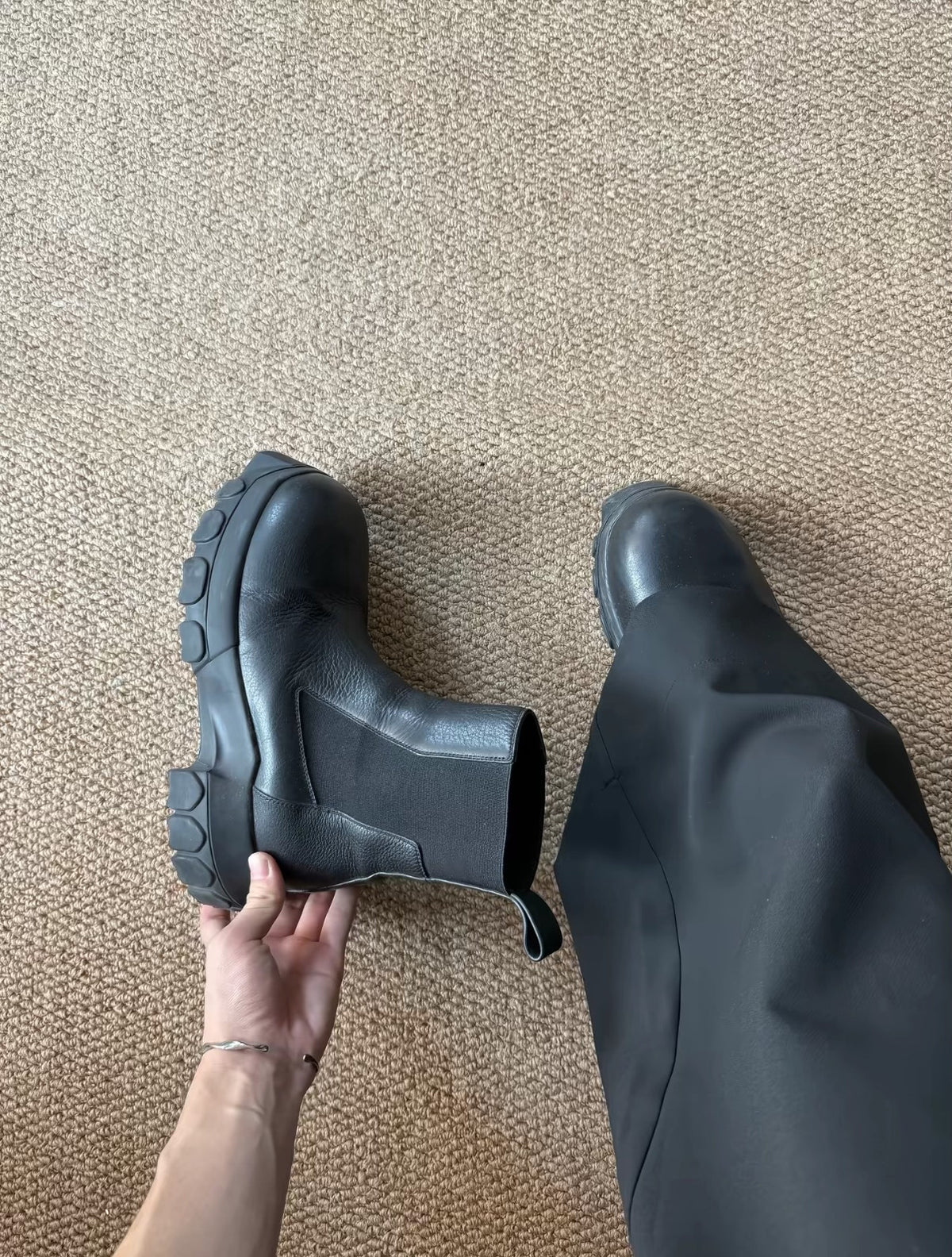 Rick Owens Bozo Tractor Octopus Sole Boots
