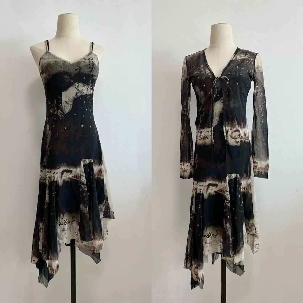 Jean Paul Gaultier Starry Sky Portrait Set Dress Top