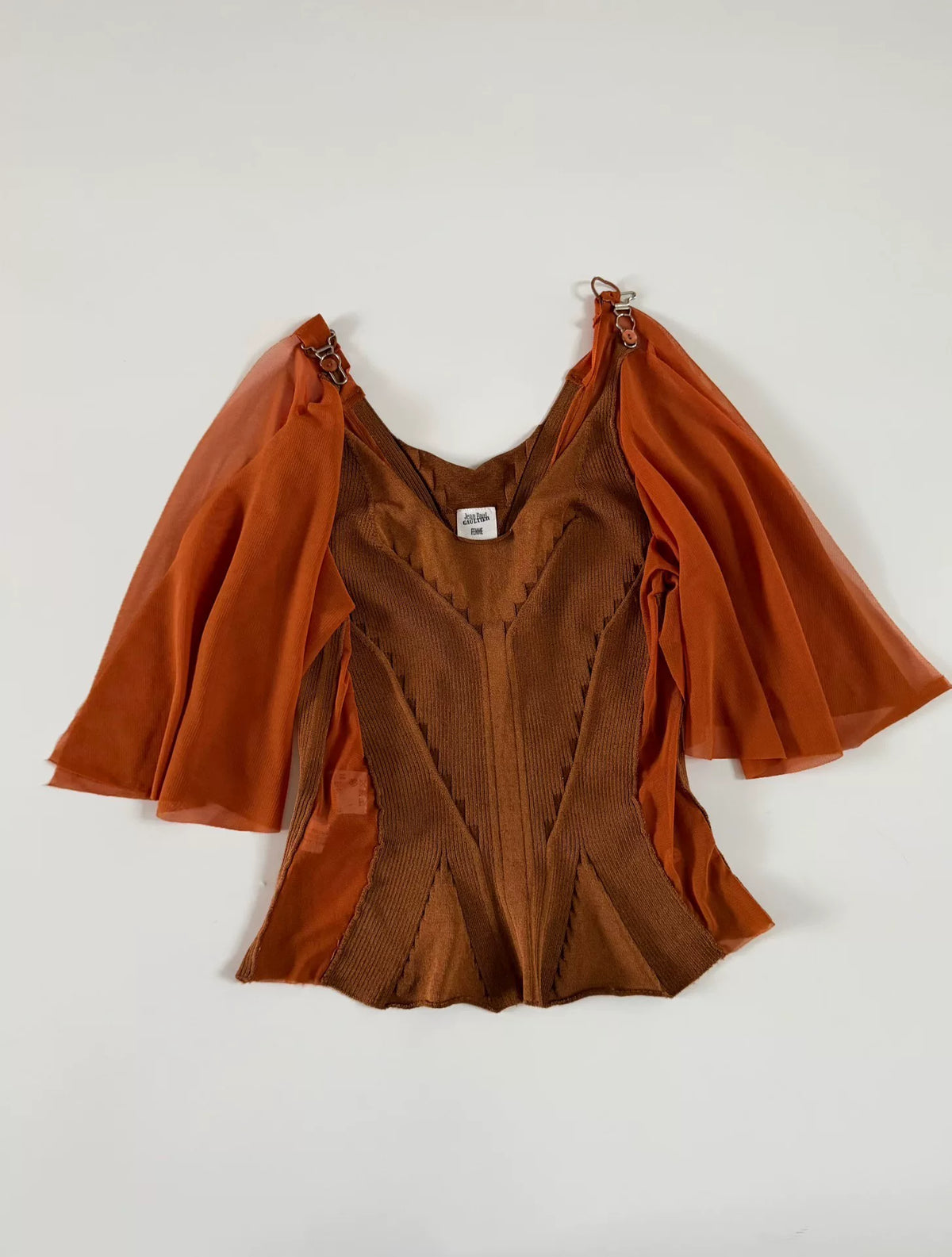 Jean Paul Gaultier Vintage Knit Mesh Top