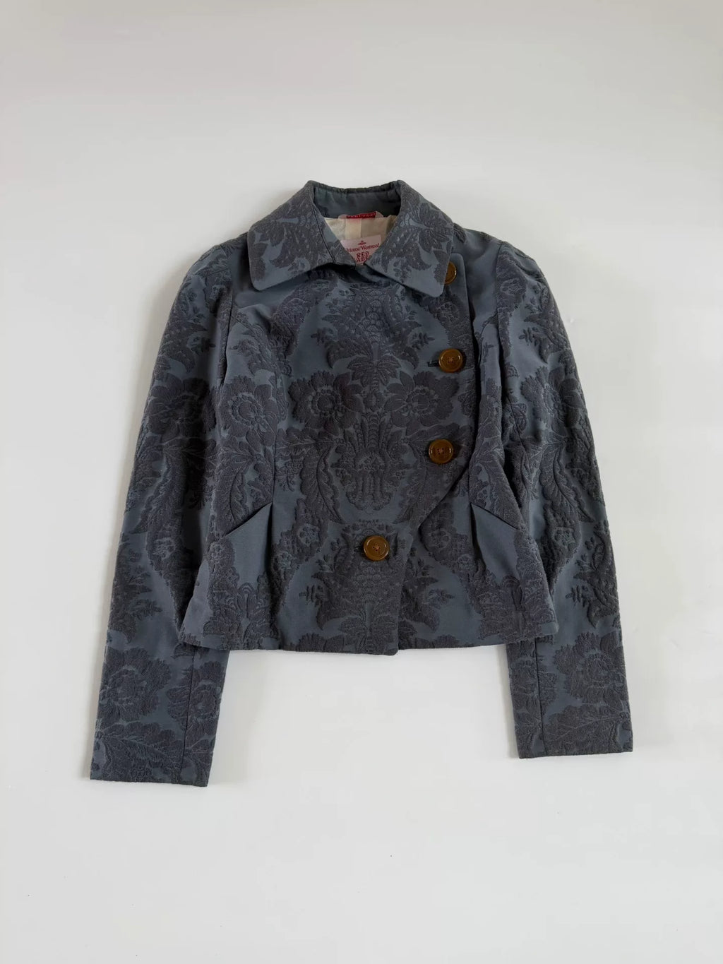 Vivienne Westwood Red Label Vintage Jacquard Asymmetric Short Jacket
