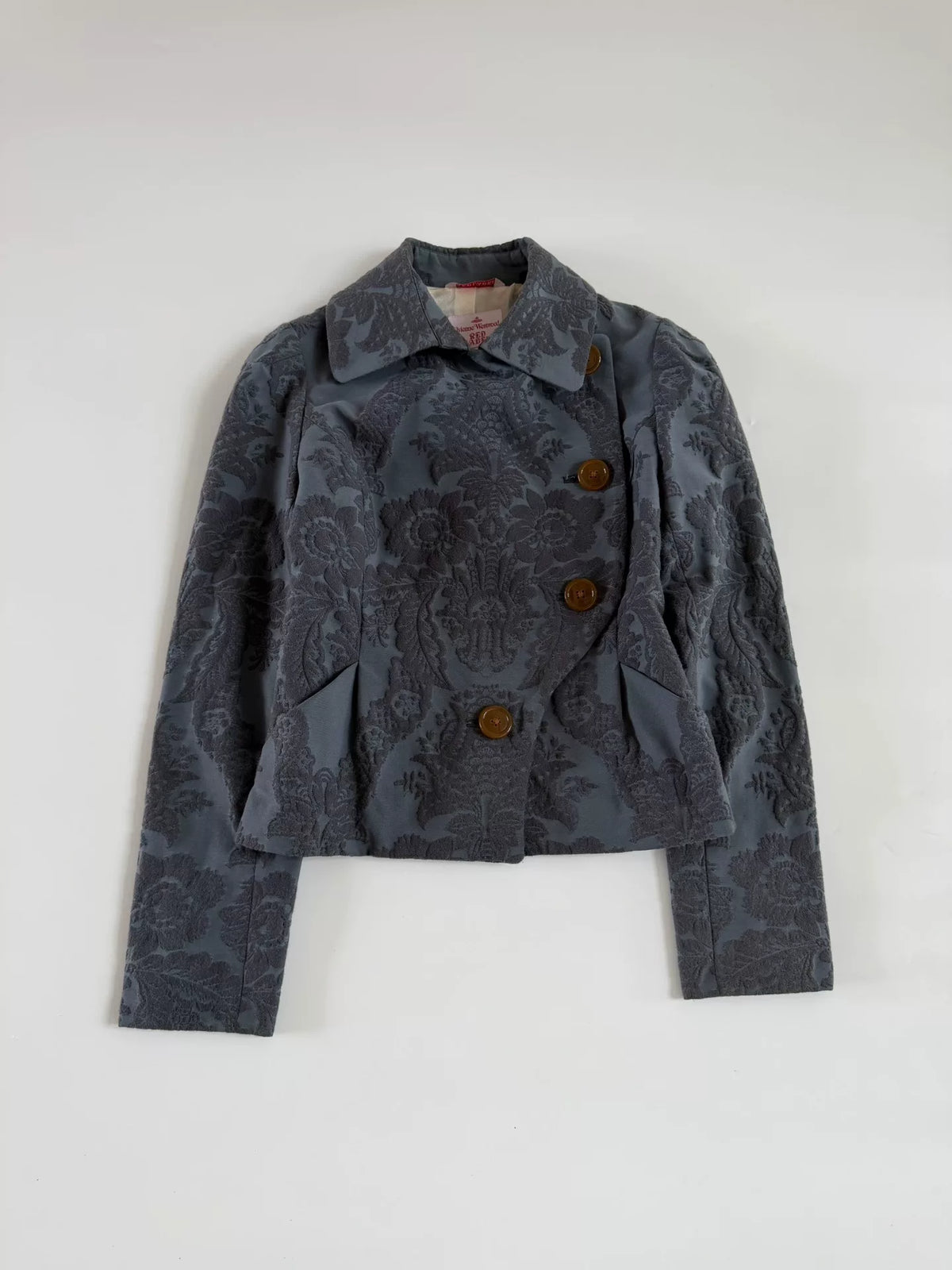 Vivienne Westwood Red Label Vintage Jacquard Asymmetric Short Jacket
