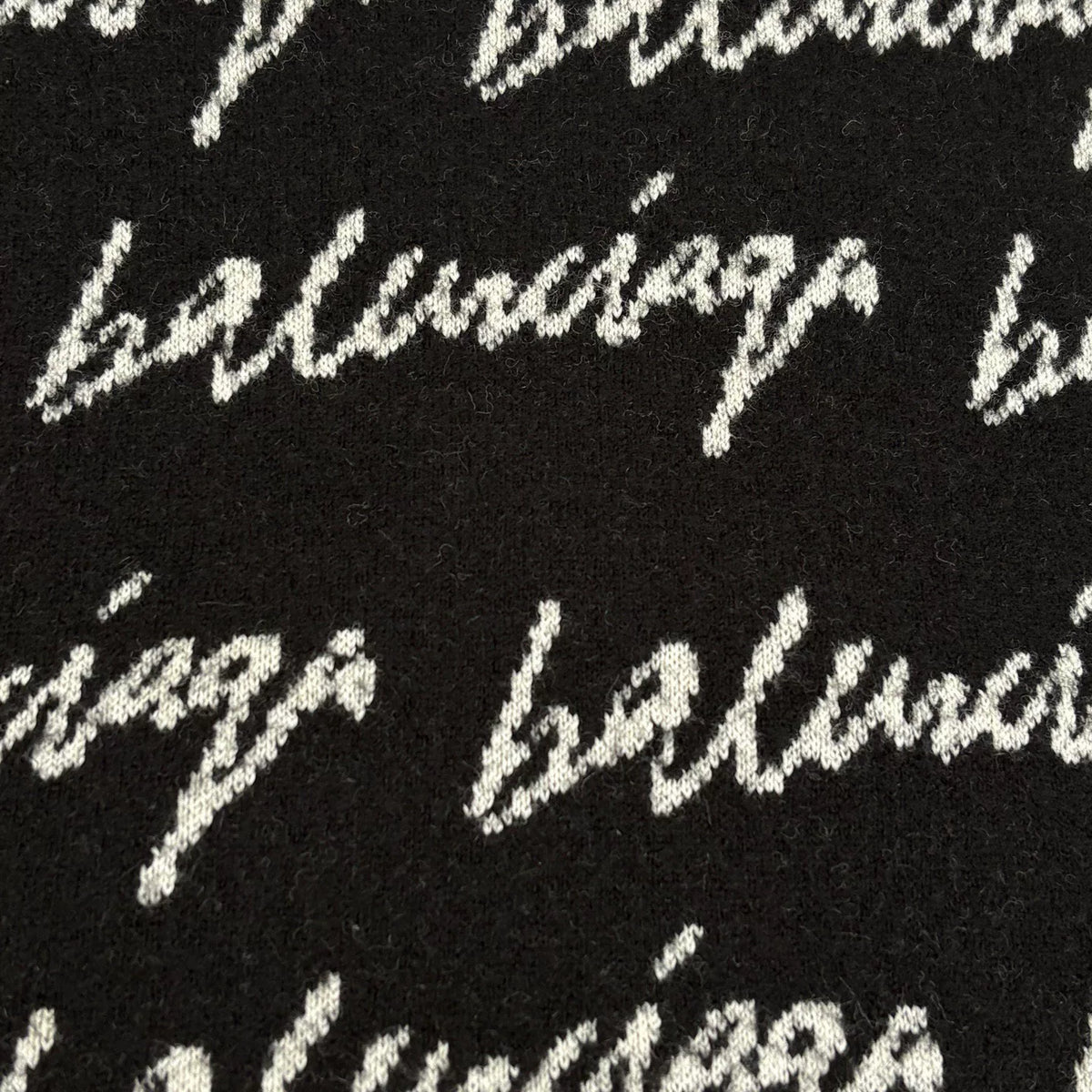 Balenciaga Handwritten Danmaku Logo Knit Sweater