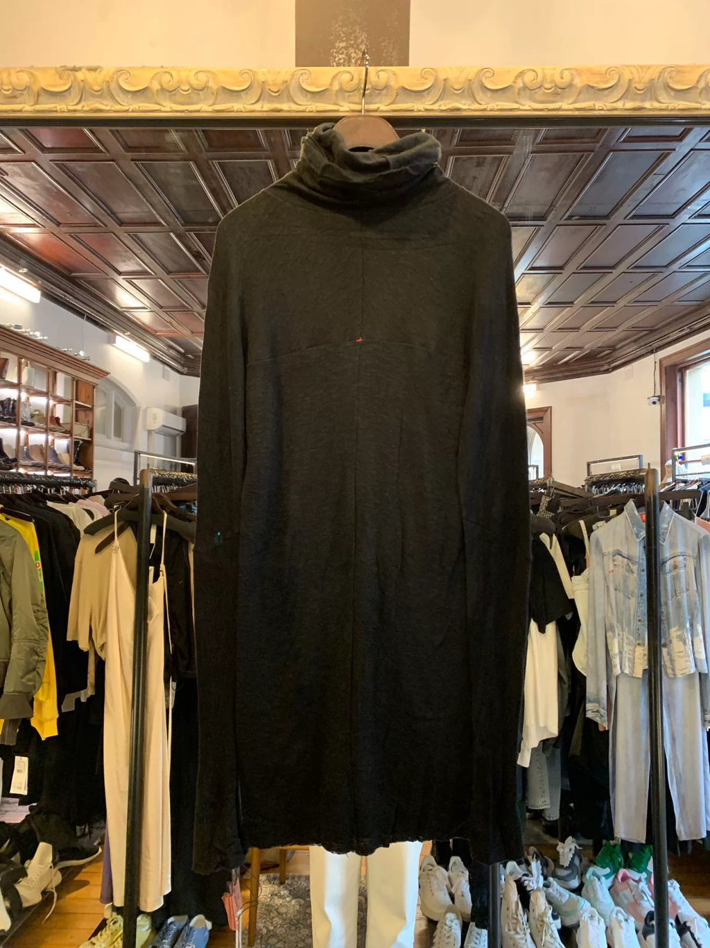 M.A+ FW16 Black Ninja Long Sleeve Wool Top