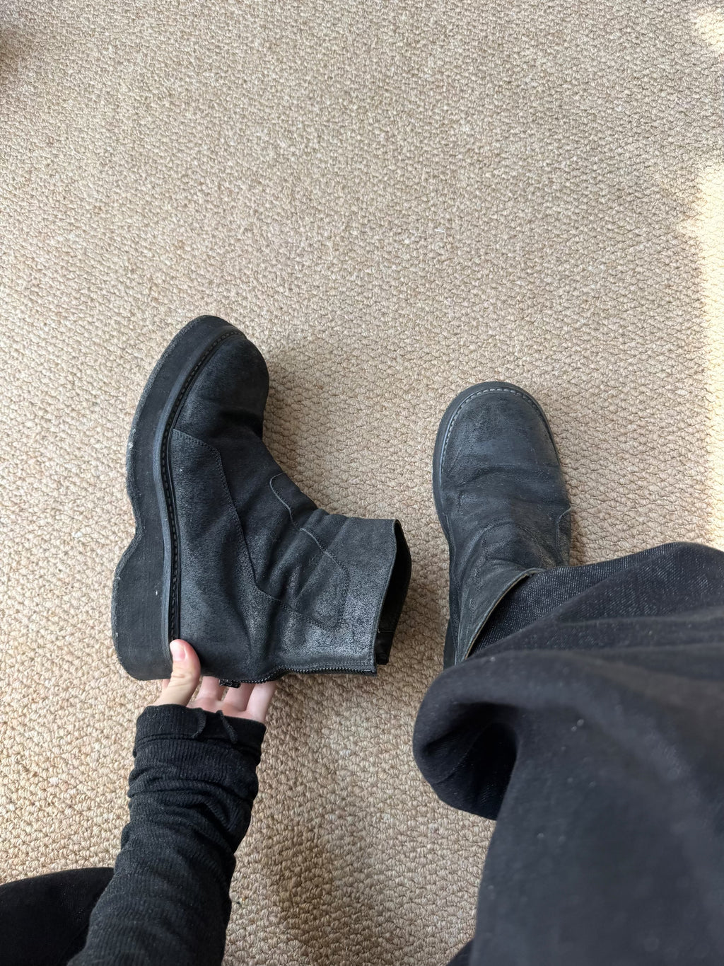 Julius AW16 Suede Military Boots