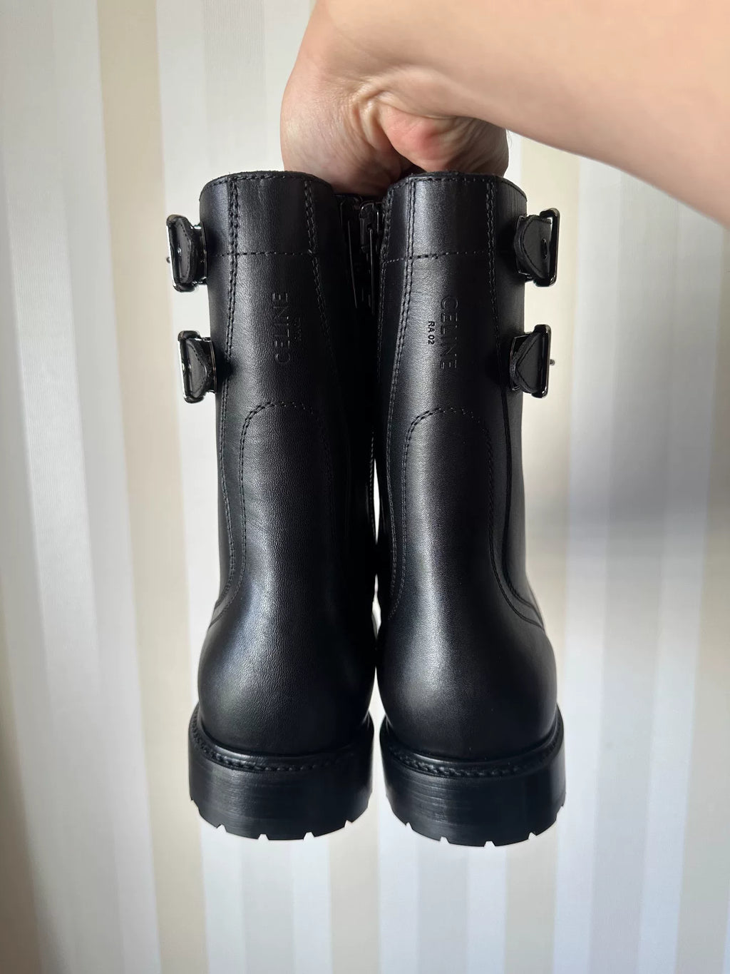Celine FW22 RA02 ranger combat boots by Hedi Slimane