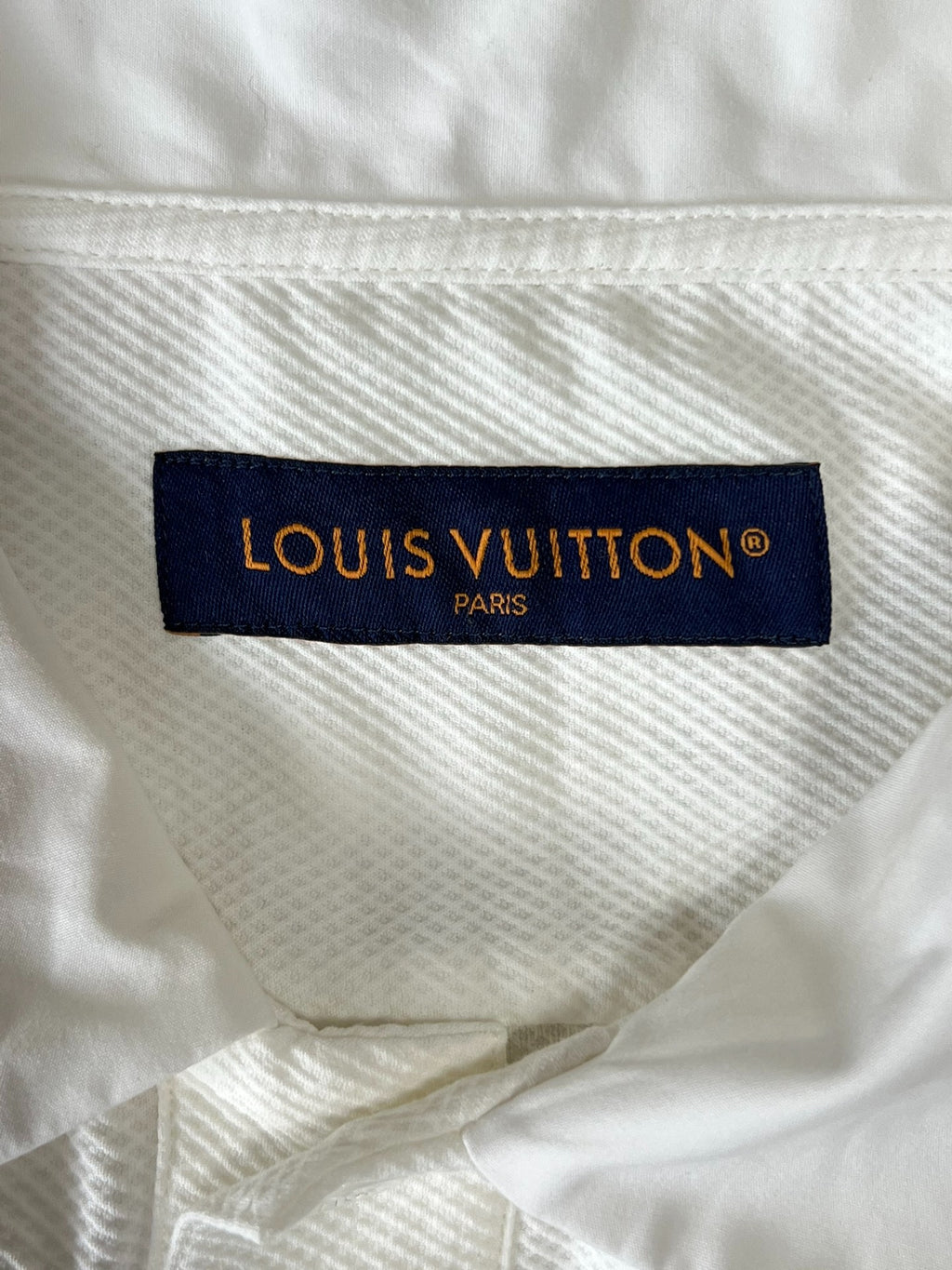 Louis Vuitton Rhinestone Embroidery Short Sleeve Shirt
