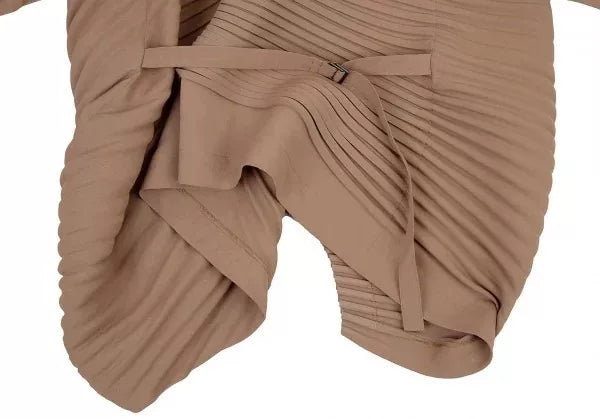 Issey Miyake Vintage Brown Pleated Top