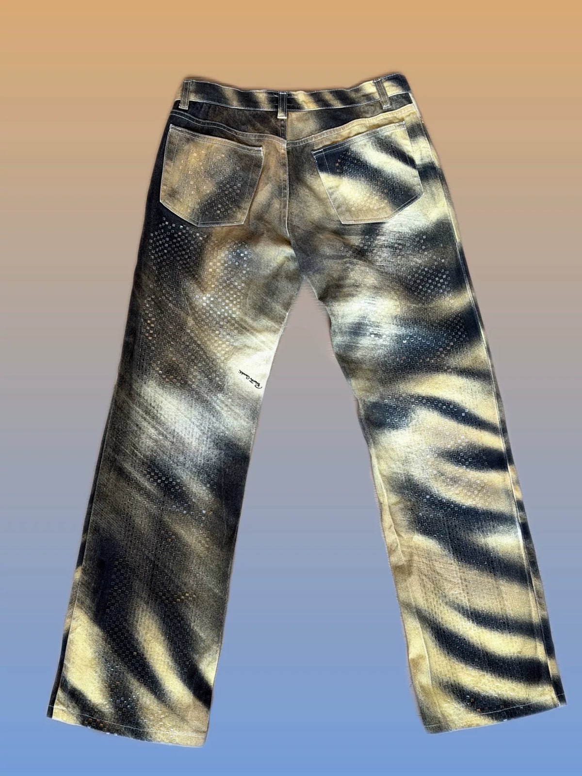 Roberto Cavalli 2000s vintage tiger print long pants